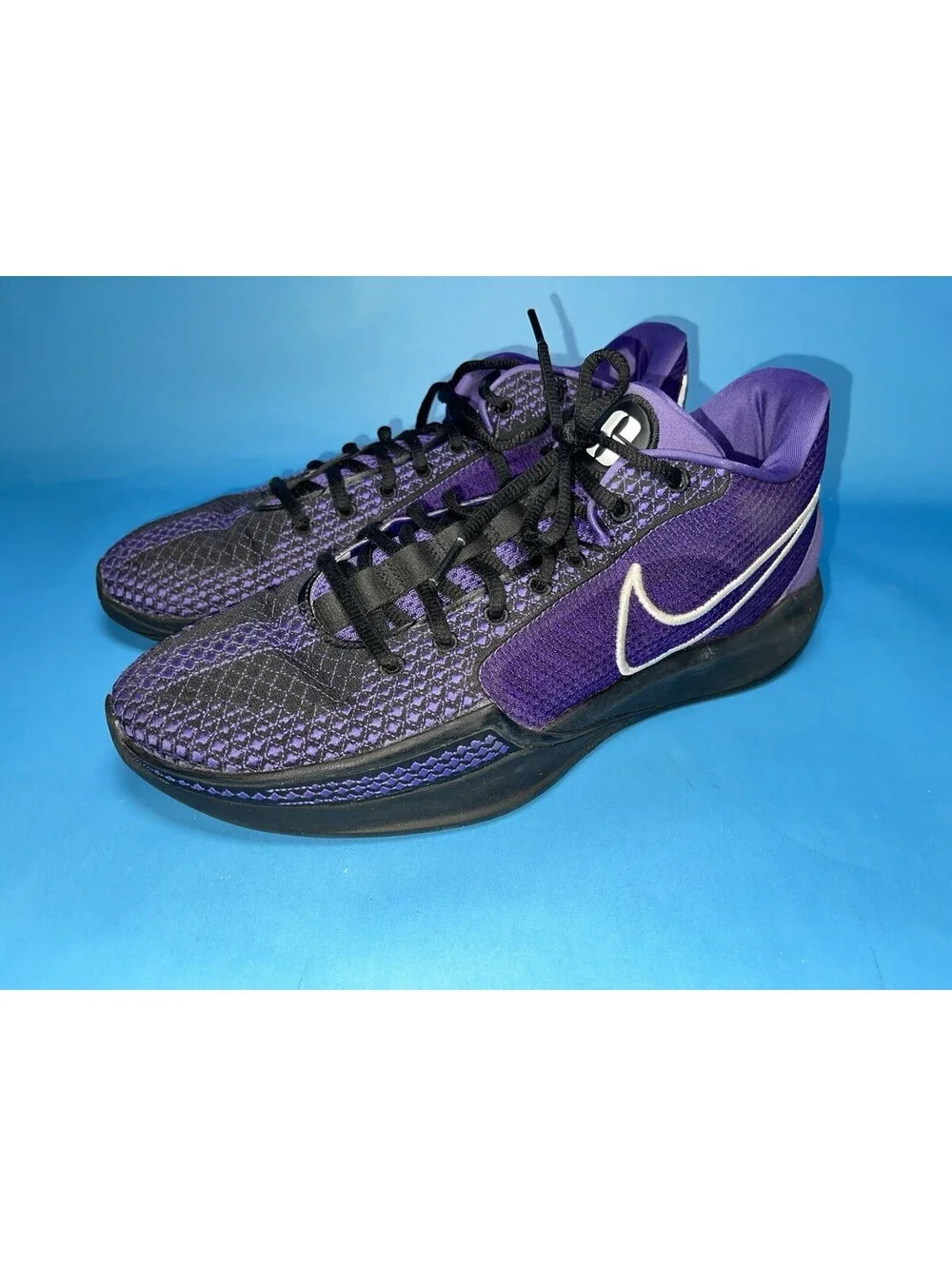 Nike By You Sabrina 1 FJ4036-900 Purple Black Basketball Shoes Women 11.5 / 10 M